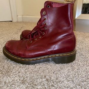 cherry red Dr. Martens